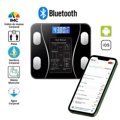 Balança Bioimpedância Digital Profissional 