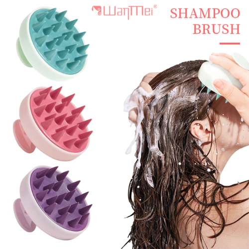 Escova De Shampoo De Silicone Macio